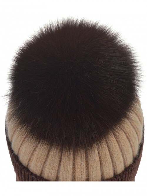 Skullies & Beanies Cashmere Beanie Winter Cuffed Stocking - Brown Camel Mix - C318AIUG8ZT $28.64