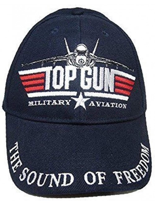 Skullies & Beanies Top Gun Military Aviation The Sound Freedom Navy Blue Baseball Hat Cap Tom Cruise Cap-TOP Gun - CB18KMMK9G...