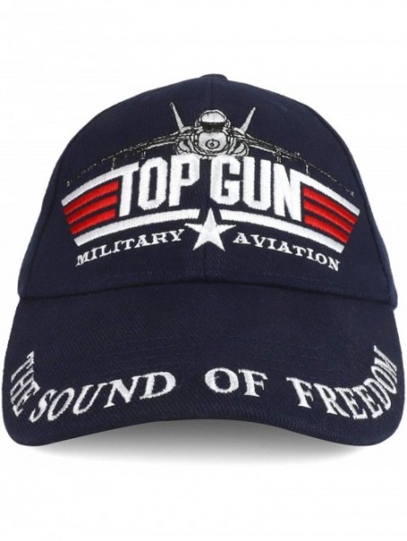 Skullies & Beanies Top Gun Military Aviation The Sound Freedom Navy Blue Baseball Hat Cap Tom Cruise Cap-TOP Gun - CB18KMMK9G...