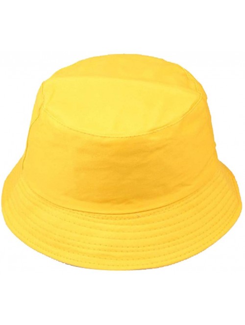 Sun Hats Sun Hat- Women Men Unisex Fisherman Hat Fashion Wild Sun Protection Cap Outdoors - Yellow1 - C818U5QCZT5 $13.07
