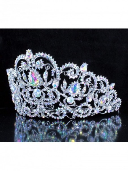 Headbands Victorian Rhinestone Crystal T1505 - AB White - CF18SDM0WWM $35.73