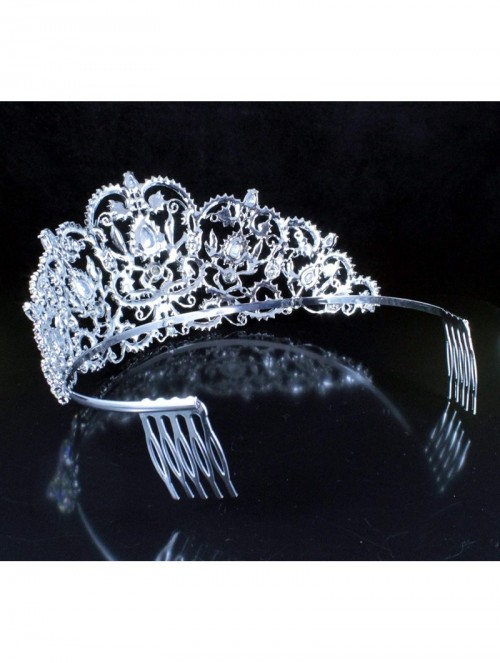 Headbands Victorian Rhinestone Crystal T1505 - AB White - CF18SDM0WWM $35.73