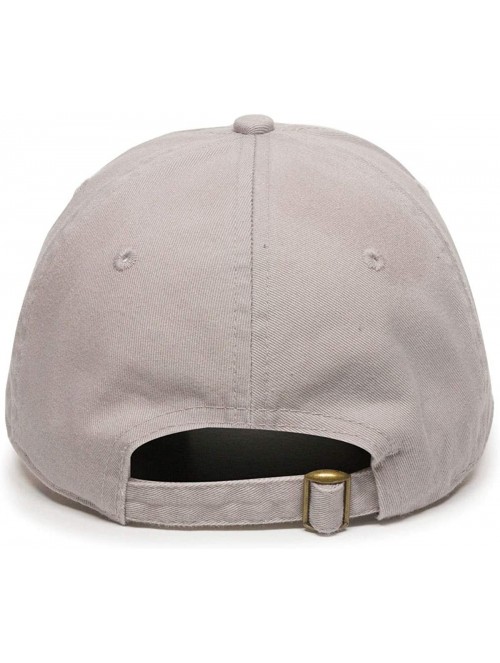 Baseball Caps Peace Sign Baseball Cap Embroidered Cotton Adjustable Dad Hat - Light Grey - CO18QXI9MTM $16.77