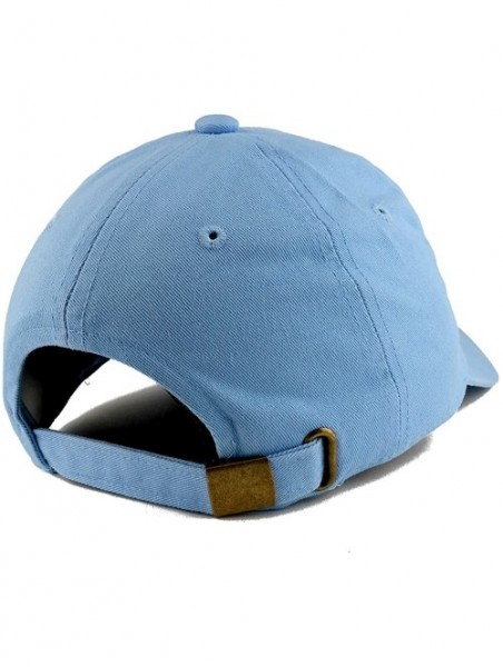 Baseball Caps Number 1 Dad Embroidered Low Profile Soft Cotton Dad Hat Cap - Sky - CI18D55C58A $22.73