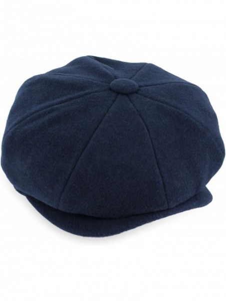 Newsboy Caps Belfry Newsboy Gatsby Men's Women's Soft Tweed Wool Cap - Navy - CH11YQMUCFN $40.01