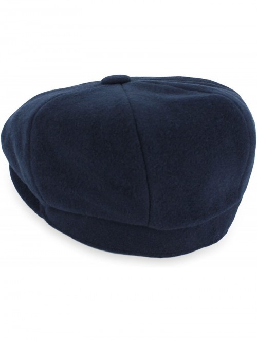 Newsboy Caps Belfry Newsboy Gatsby Men's Women's Soft Tweed Wool Cap - Navy - CH11YQMUCFN $40.01