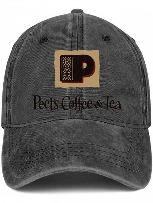 Baseball Caps Peets Coffee Logo Womens Baseball Trucker Protection - Peet's Coffee Logo-20 - CX18WK03YT4 $23.29