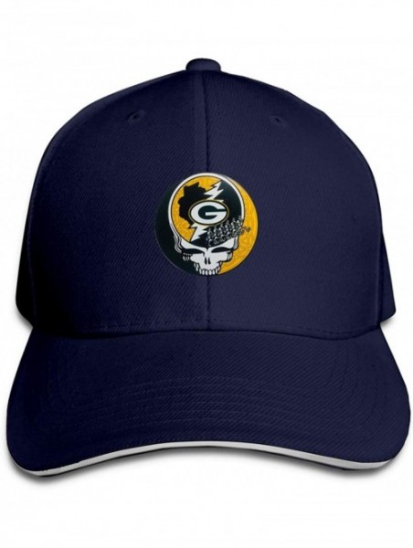 Baseball Caps Green Bay Packers Unisex Baseball Cap Men's Cap Adjustable Baseball Cap for Women-Red - Navy - CU18ZKD9YZ3 $15.03