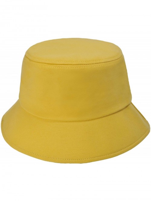 Bucket Hats Unisex Fashion Unique Word Embroidered Bucket Hat Summer Fisherman Cap for Men Women Teens - Thank You Yellow - C...