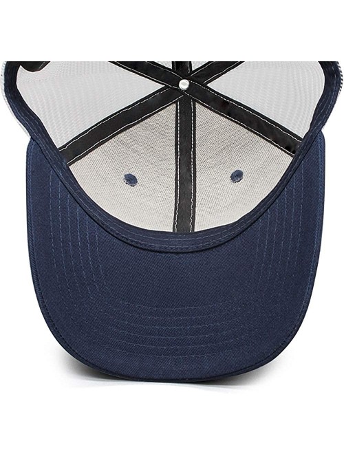 Baseball Caps Mens Baseball Cap Lightweight Casual Breathable Adjustable Trucker Hat - Navy-blue-39 - CZ1952EWG4N $21.12