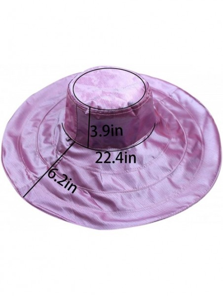 Sun Hats Women's Reversible Rain Hat Sun Hat UV UPF 50 Sun Protection Foldable Large Wide Brim Hat Bucket Hat - CT18N758O28 $...