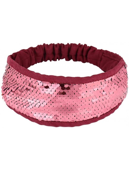 Headbands 1Pcs Women Headband Fashion Double-Sided Flip Color Change Sequins Hair Band Headwear - Type 5 Color - CT19427ZUX5 ...