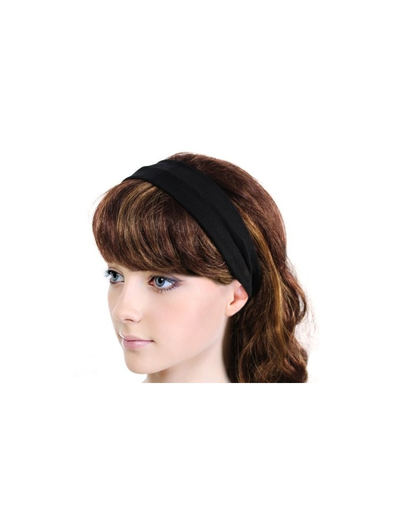 Headbands Simple Solid Color Stretch Headband - White (3 Pcs) - 3 Pcs - White - CS11LEP0QGF $20.56