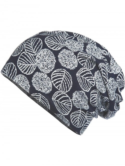 Skullies & Beanies Flower Printed Beanie Women Turban Headband Chemo Cap - 2 Pack Set 18 - CG18WHDSA0K $16.76