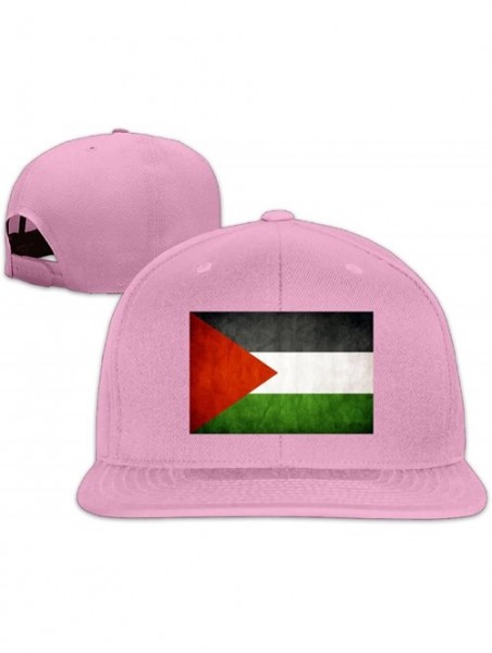 Sun Hats Palestinian Retro FlagBaseball Caps Grid Hat Adjustable Trucker Cap Bandanas - Pink - C318COT88NS $22.12