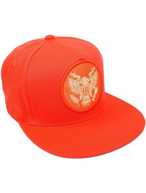 Baseball Caps American Eagle Embroidery Snapback Hat Adjustable Royal Baseball Cap - Red - CK18INRHSW6 $15.90