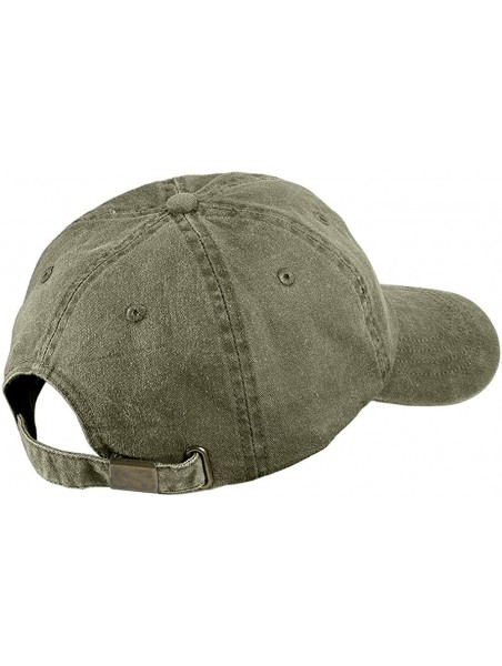 Baseball Caps Recycling Earth Embroidered Cotton Washed Baseball Cap - Khaki - CK12KMER6YN $22.40