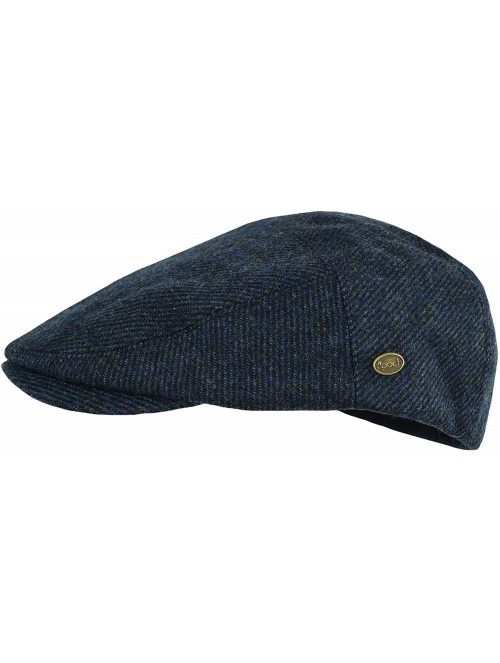 Newsboy Caps Premium Men's Wool Newsboy Cap SnapBrim Thick Winter Ivy Flat Stylish Hat - 3082-navy Herringbone - CF18Y8IZKA6 ...