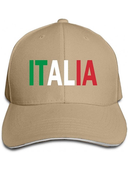 Skullies & Beanies Italia Outdoor Snapback Sandwich Duck Tongue Cap Adjustable Baseball Hat Plain Cap for Men Women - Natural...