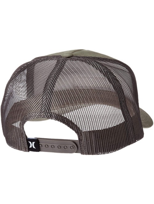 Baseball Caps Men's Waxed Canvas Trucker Baseball Cap - Olive Canvas - CY18CC4W4CX $27.60