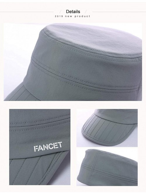 Baseball Caps UPF50 Quick-Dry Baseball Cap Free-Size Trucker Sun Dad Hat Hiking Outdoor Unisex - 00036_gray - CZ18QZ4Y3MG $17.37