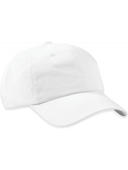 Baseball Caps Unstructured Baseball Cap-0670 - White - CR129XL90M7 $22.13