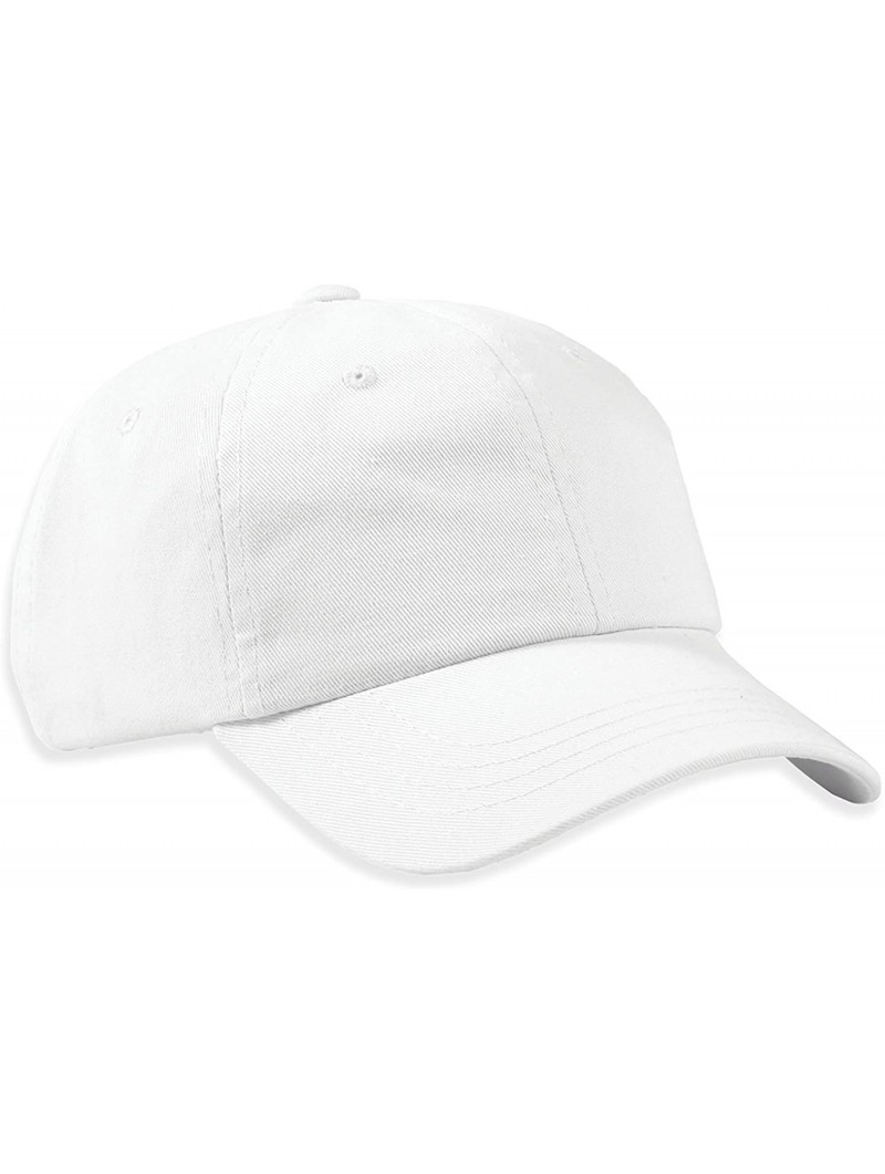 Baseball Caps Unstructured Baseball Cap-0670 - White - CR129XL90M7 $22.13