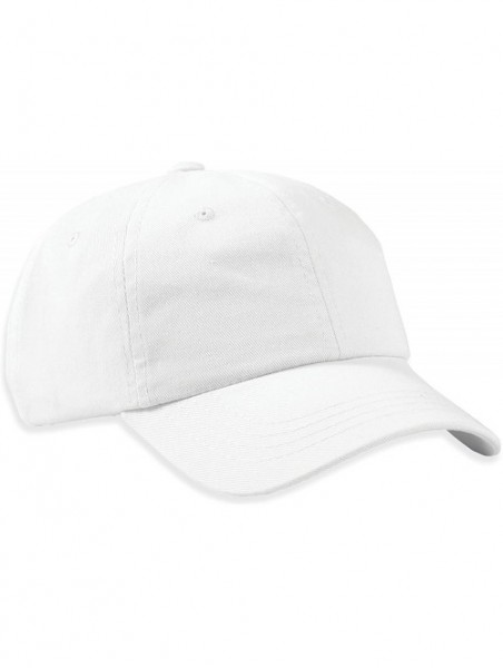 Baseball Caps Unstructured Baseball Cap-0670 - White - CR129XL90M7 $22.13