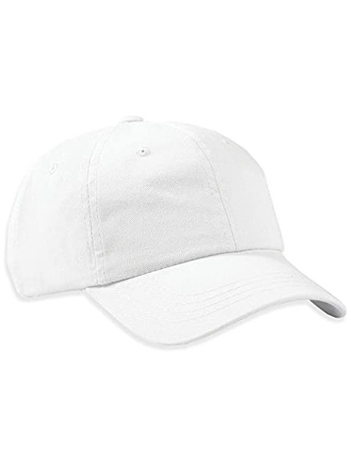 Baseball Caps Unstructured Baseball Cap-0670 - White - CR129XL90M7 $22.13