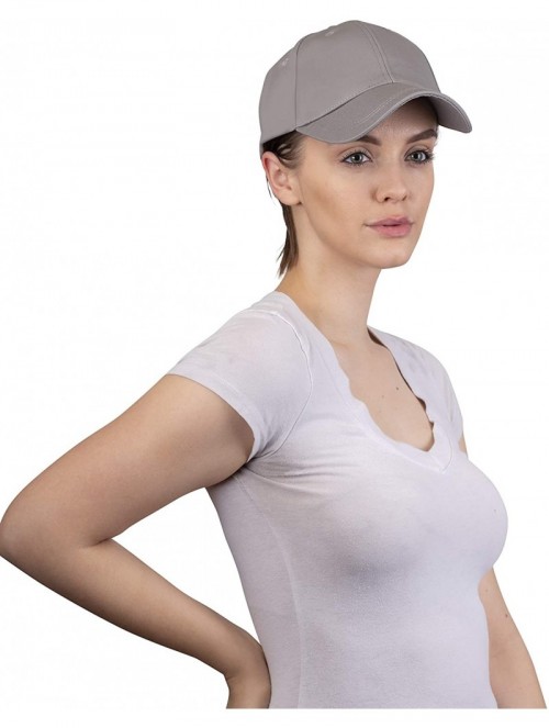 Baseball Caps Ponytail Trucker Hats & Baseball Caps for Women- Adjustable- Sports- Fitness - Baseball Grey - C018QGH7KNR $12.67