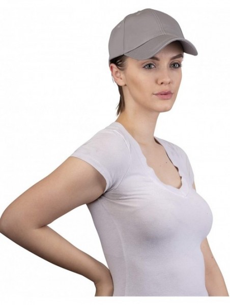 Baseball Caps Ponytail Trucker Hats & Baseball Caps for Women- Adjustable- Sports- Fitness - Baseball Grey - C018QGH7KNR $12.67