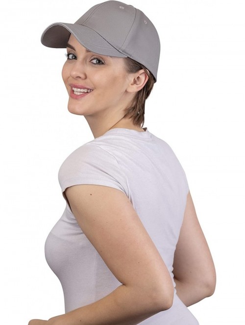 Baseball Caps Ponytail Trucker Hats & Baseball Caps for Women- Adjustable- Sports- Fitness - Baseball Grey - C018QGH7KNR $12.67