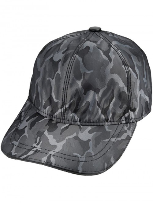 Baseball Caps Classic Solid Color Camo Baseball Cap Adjustable Sport Running Sun Hat - 01-dark Grey Camo - CO18CIDGQDQ $13.56