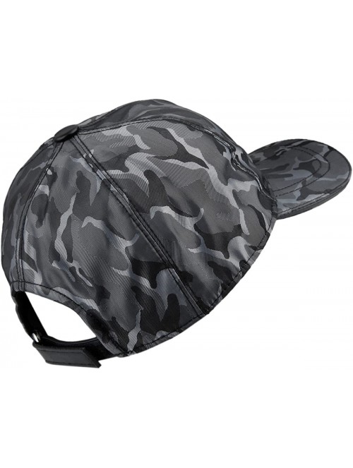 Baseball Caps Classic Solid Color Camo Baseball Cap Adjustable Sport Running Sun Hat - 01-dark Grey Camo - CO18CIDGQDQ $13.56