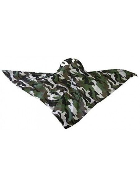 Sun Hats Camouflage Bandana Cap Visor Tie Unisex Army Hat - Green - C111MJ8IOYR $10.38