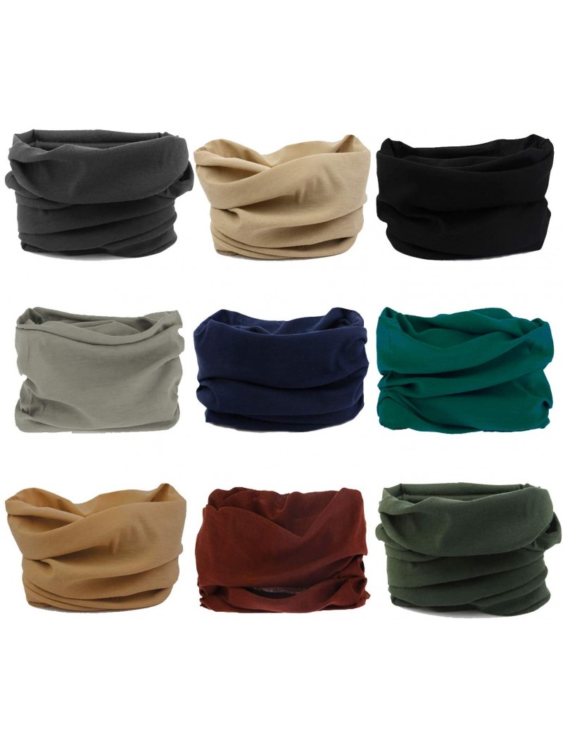 Headbands Outdoor Multi Function Elastic Seamless Scarf Sport Wide Headband - Solid Plain A - CV18R2X5OS4 $25.48