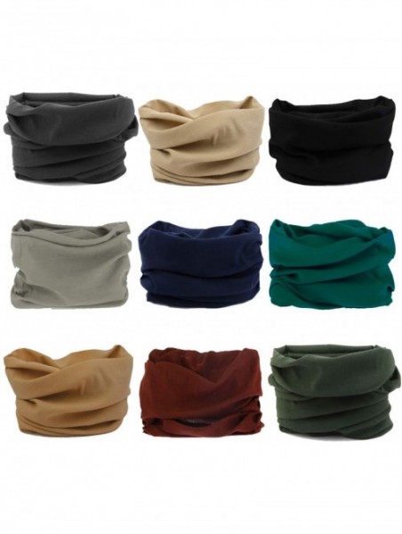 Headbands Outdoor Multi Function Elastic Seamless Scarf Sport Wide Headband - Solid Plain A - CV18R2X5OS4 $25.48