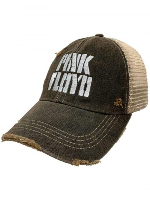 Baseball Caps Pink Floyd Band Retro Brand Music Mudwashed Mesh Adj. Snapback Trucker Hat Cap - CH18XUQZIRT $30.25