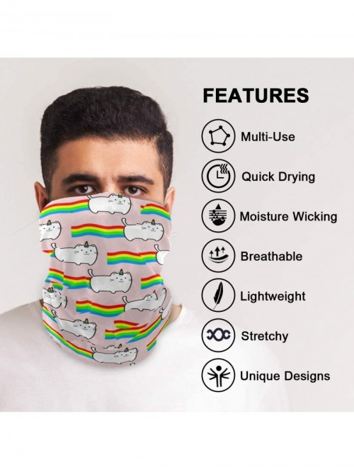 Balaclavas Bandana Face Mask Cover Balaclava Men Women - Galaxy Neck Gaiter Protective Face Covering Seamless Bandanas - CJ19...