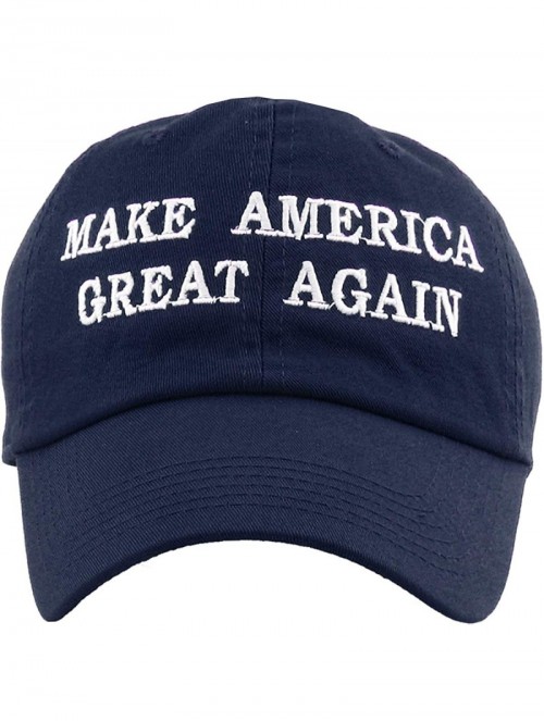 Baseball Caps Make America Great Again Our President Donald Trump Slogan with USA Flag Cap Adjustable Baseball Hat Red - CW18...