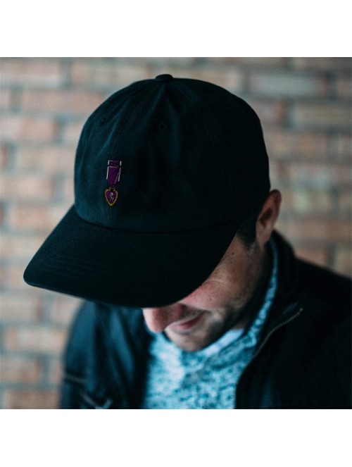 Baseball Caps Custom Low Profile Soft Hat Army Military Purple Heart Embroidery Veteran Cotton - Stone - CC18QRDO00W $30.07