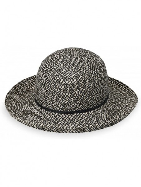 Sun Hats Women's Amelia Sun Hat - UPF 50+- Lightweight- Packable- Modern Style- Designed in Australia - Mixed Black - CB189A4...