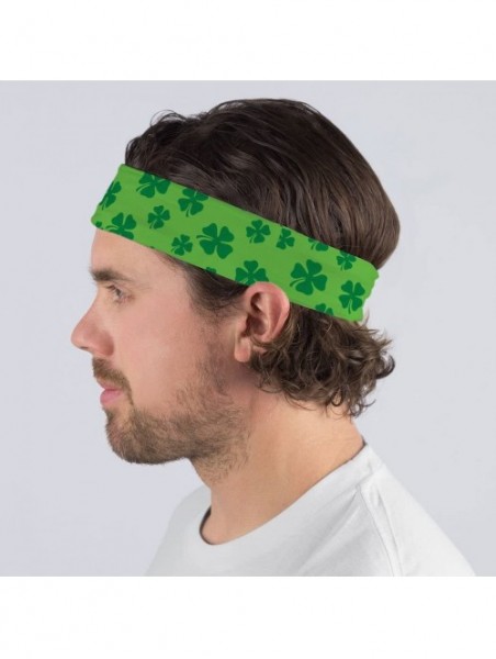 Headbands RokBAND Multi-Functional St. Patricks Headband - Various Patterns - Shamrocks - C712BN8ZSUB $20.23