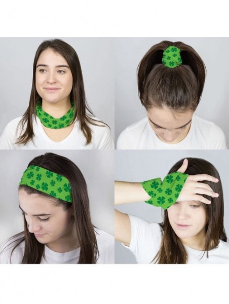 Headbands RokBAND Multi-Functional St. Patricks Headband - Various Patterns - Shamrocks - C712BN8ZSUB $20.23