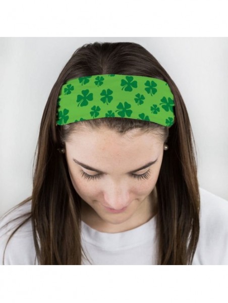 Headbands RokBAND Multi-Functional St. Patricks Headband - Various Patterns - Shamrocks - C712BN8ZSUB $20.23