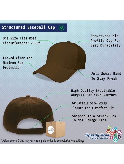 Baseball Caps Custom Baseball Cap Yo Amo Maracaibo Spanish Embroidery Dad Hats for Men & Women - Brown - C618ANL2ZRD $30.75