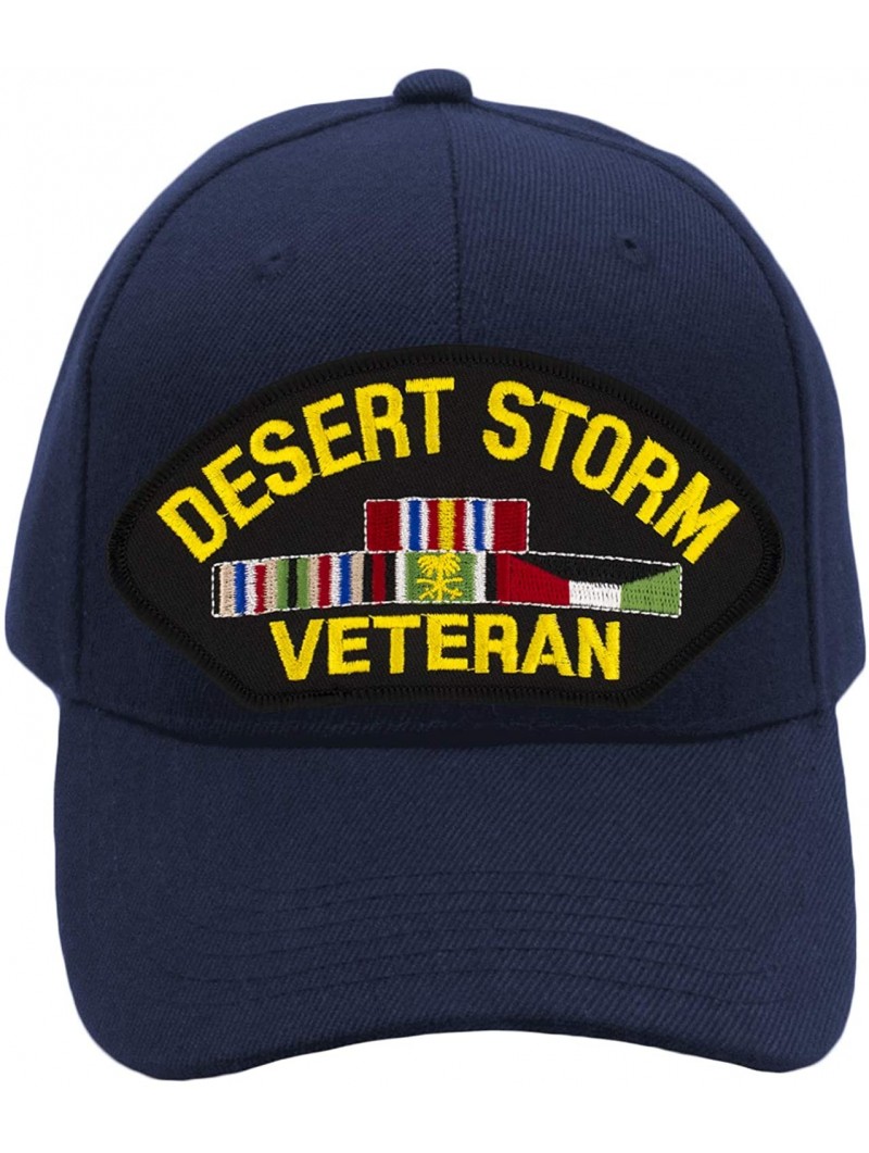 Baseball Caps Desert Storm Veteran Hat/Ballcap Adjustable One Size Fits Most - Navy Blue - CK18RHM0KMC $28.34