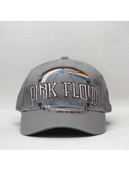 Baseball Caps Classic Rock and Roll Music Band Adjustable Baseball Cap with Iconic Lapel Pin - Gray - CB18Q6DX6D3 $27.95