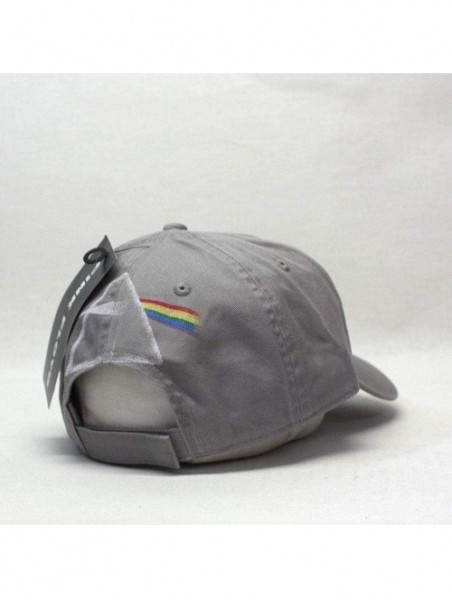 Baseball Caps Classic Rock and Roll Music Band Adjustable Baseball Cap with Iconic Lapel Pin - Gray - CB18Q6DX6D3 $27.95