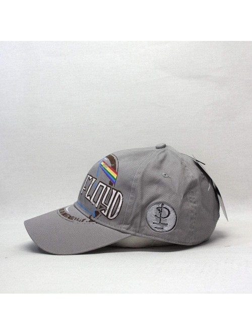 Baseball Caps Classic Rock and Roll Music Band Adjustable Baseball Cap with Iconic Lapel Pin - Gray - CB18Q6DX6D3 $27.95